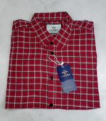 Red Check Full Sleeve Casual Shirt - Image 3
