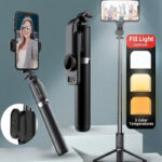 New L13D Bluetooth Selfie Stick with Double Fill Light