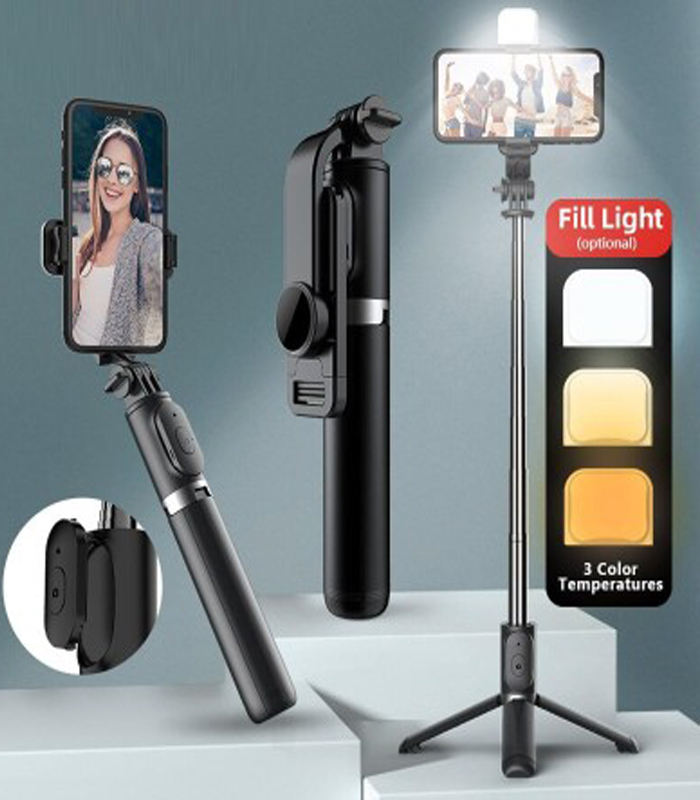 New L13D Bluetooth Selfie Stick with Double Fill Light
