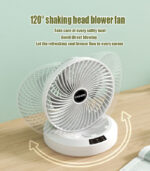 Rechargeable Rotating Fan (With Remote)